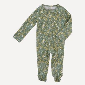 Kate Quinn Green Olive Footie Pajamas